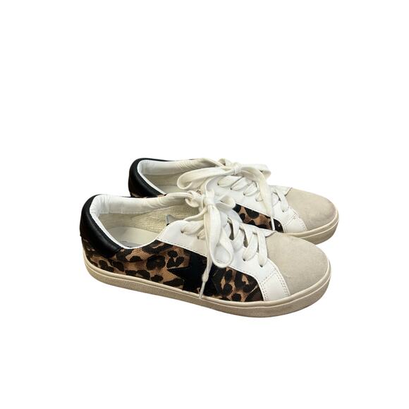 Steve Madden Shoes - Steve Madden Multi Media Cheetah/Gray Tennis Shoes Sz 6
